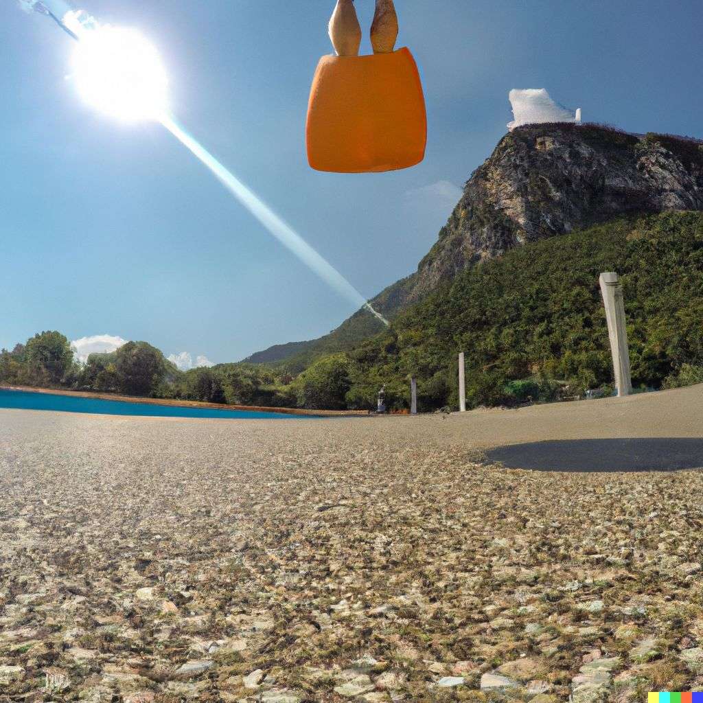 the discovery of gravity, photograph taken on a GoPro